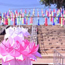 จัดเตรียมสถานที่ เพื่อเตรียมความพร้อมในการจัดงานสืบสานประเพณีลอยกระทง ประจำปี 2567