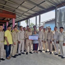 มอบเงินช่วยเหลือผู้ประสบอัคคีภัยในพื้นที่ ม.4 บ้านพญาแมน