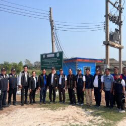 โครงการส่งเสริมการใช้พลังงานทดแทนที่เป็นมิตรกับสิ่งแวดล้อม กิจกรรมหลักติดตั้งระบบผลิตไฟฟ้าด้วยพลังงานแสงอาทิตย์สำหรับระบบสูบน้ำสถานีสูบน้ำด้วยไฟฟ้าบ้านพญาปันแดน หมู่ที่ 4 ตำบลพญาแมน