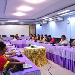 การประชุมและลงพื้นที่เพื่อเป็นการรับทราบสถานการณ์น้ำ ปัญหาอุทกภัย ที่อาจเกิดขึ้นในห้วงฤดูฝนอันใกล้